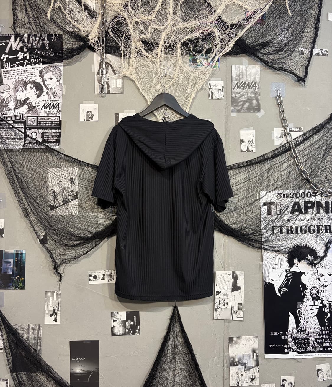 PUNK lettering skull halfsleeve hood zip 상품이미지5