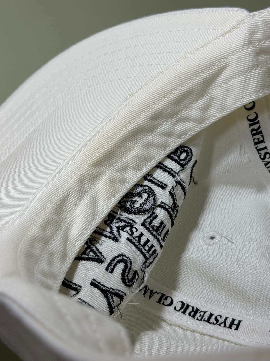 hysteric glamour 히스테릭글래머 캡 모자 화이트 상품이미지5