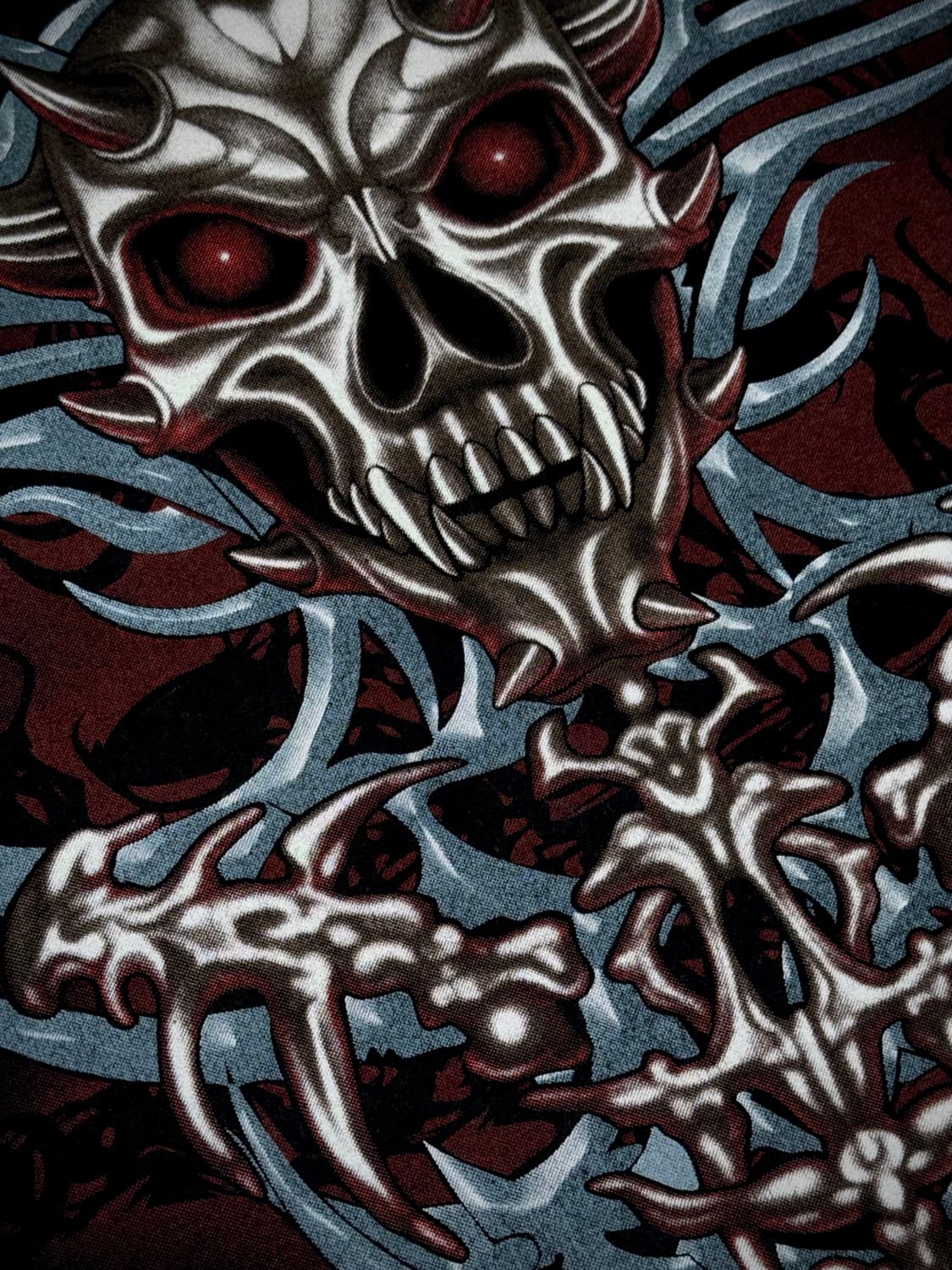 미카엘 빈티지 스컬 롱슬리브 M 상품이미지4