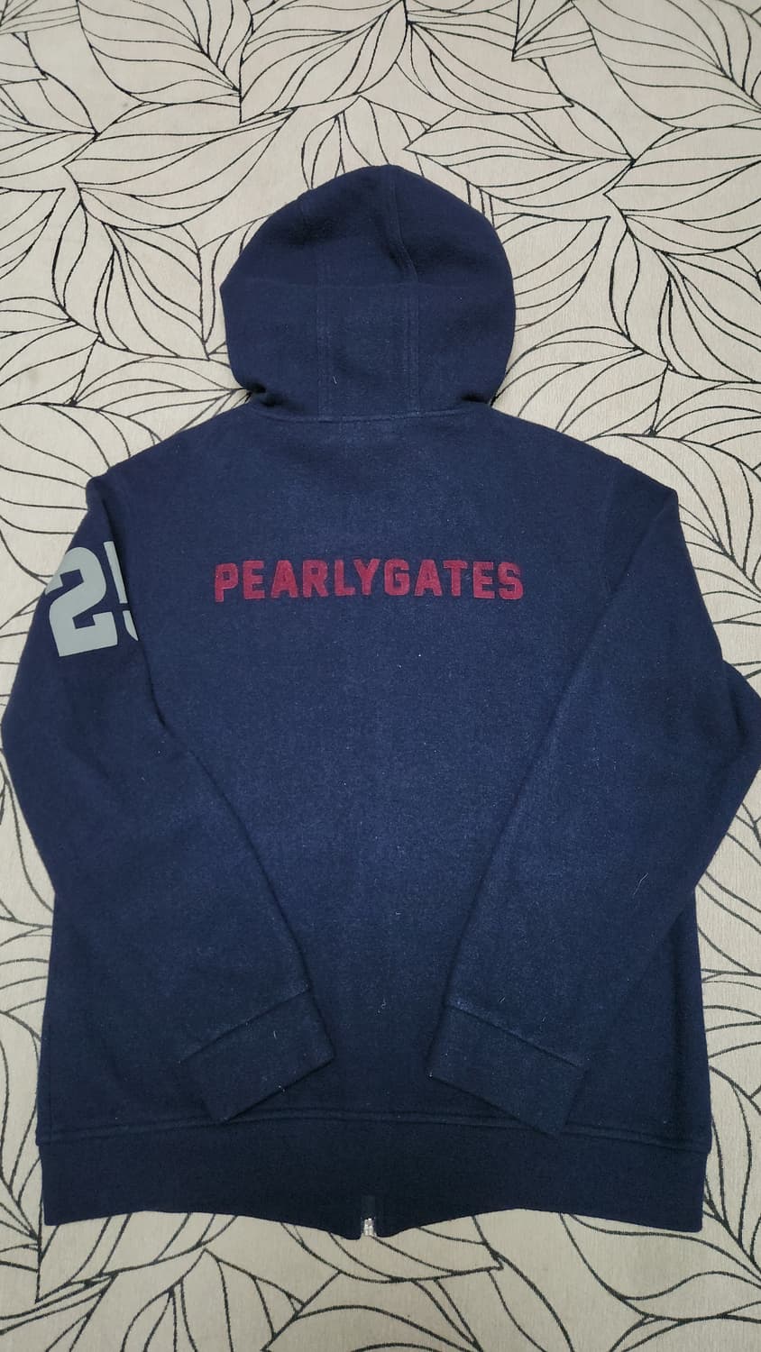 PEARLY GATES 남성 네이비 후드 집업 6사이즈 상품이미지2