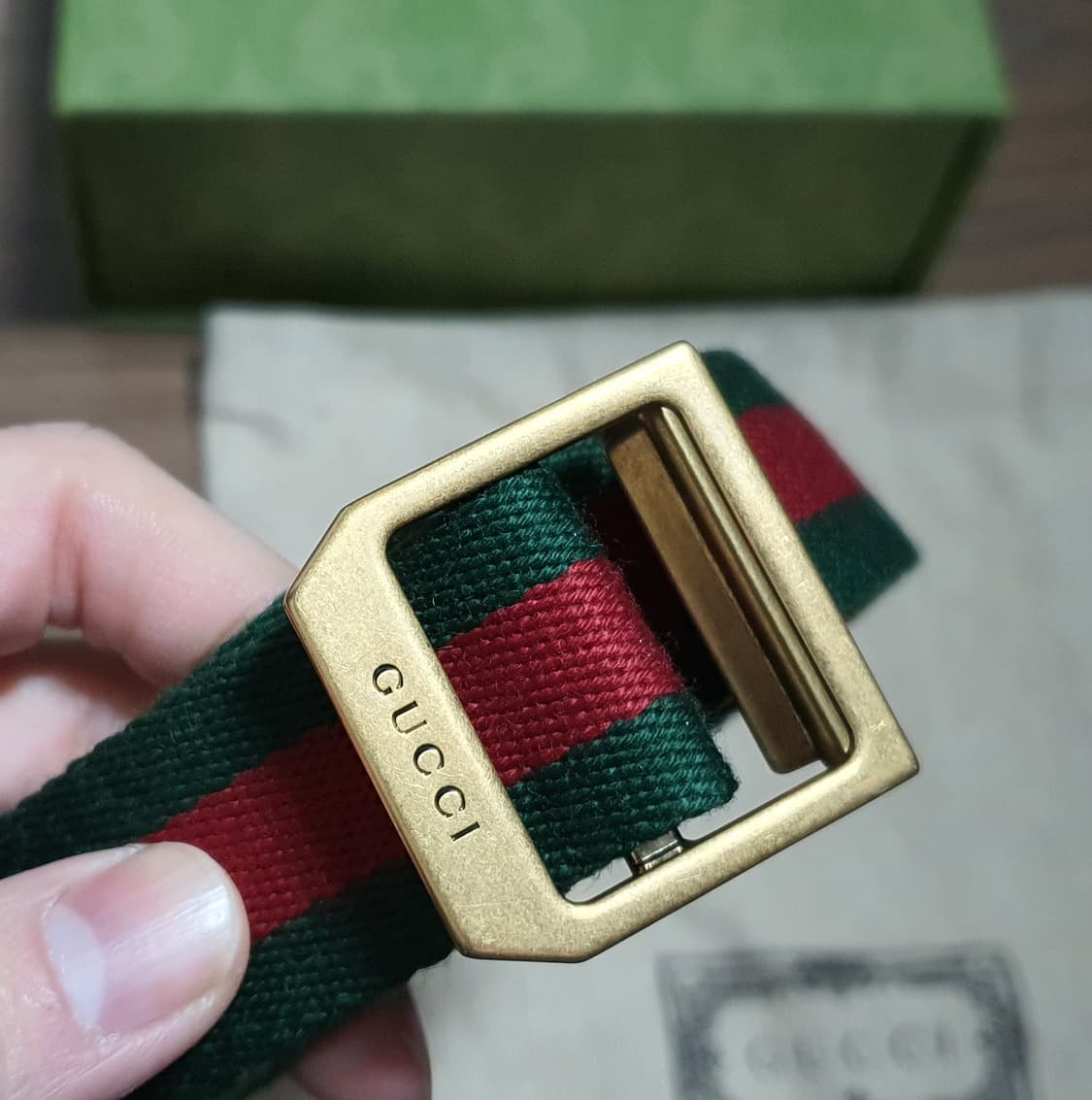 구찌 웹 삼선 벨트 85 상품이미지3