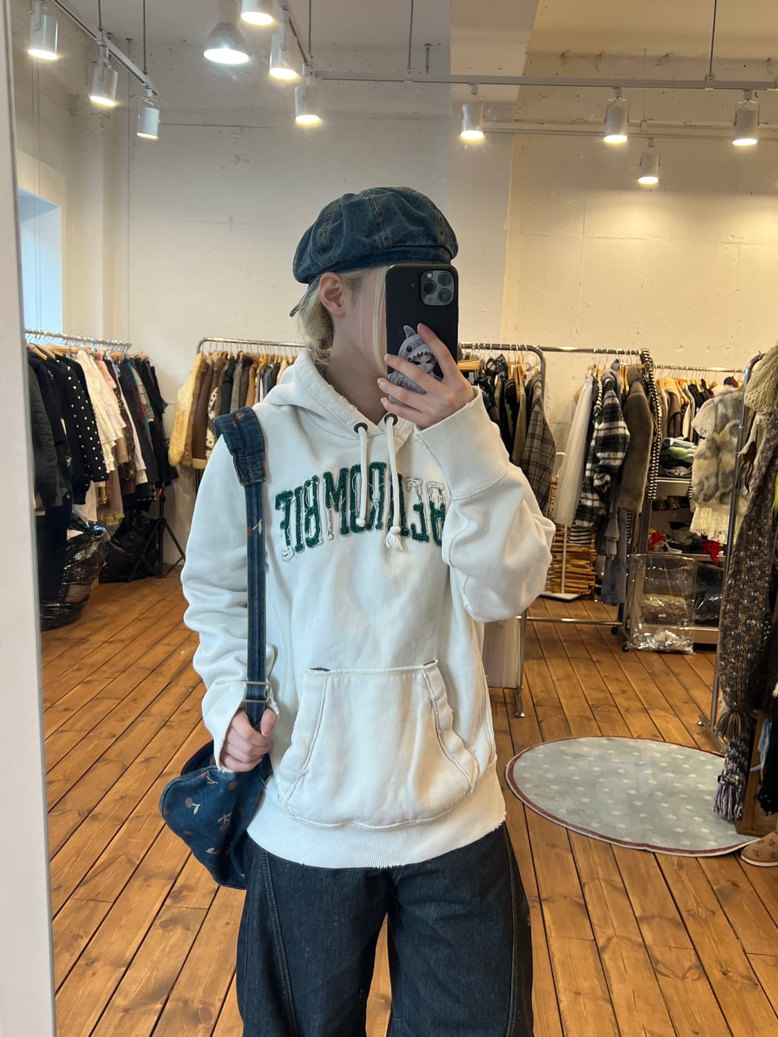 아베크롬비 화이트 로고 후드티 상품이미지4