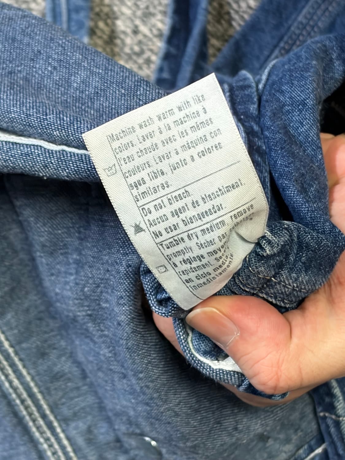 디키즈 데님 오버롤 34x32 상품이미지5