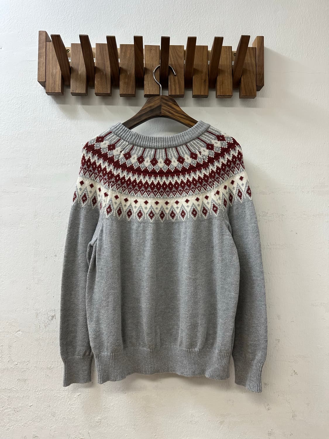 일본빈티지 어스뮤직 노르딕 패턴 스웨터 니트 상품이미지3