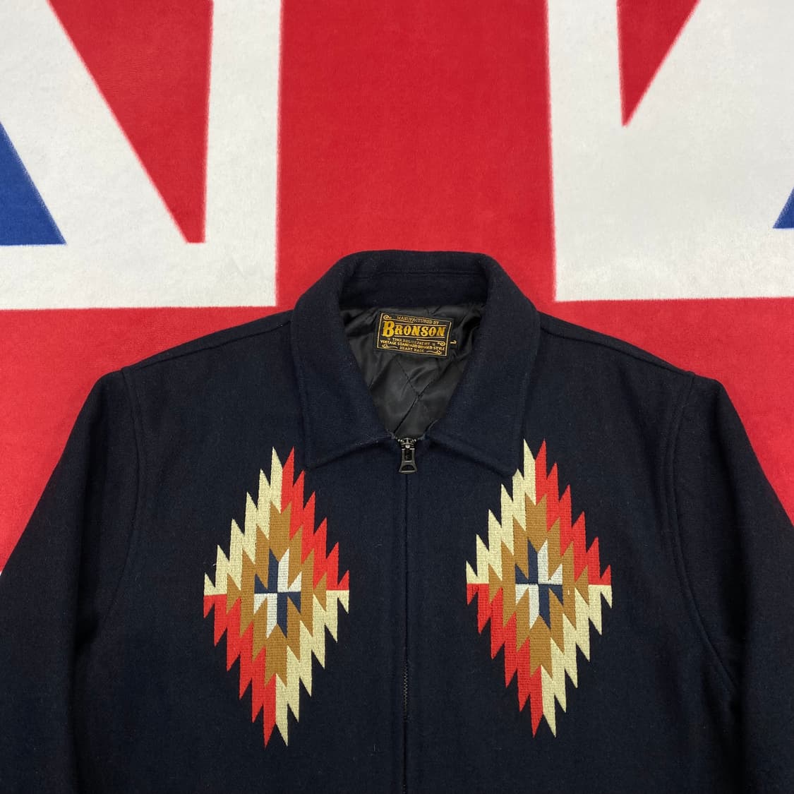 브론슨 치마요패턴 울자켓 L  상품이미지3