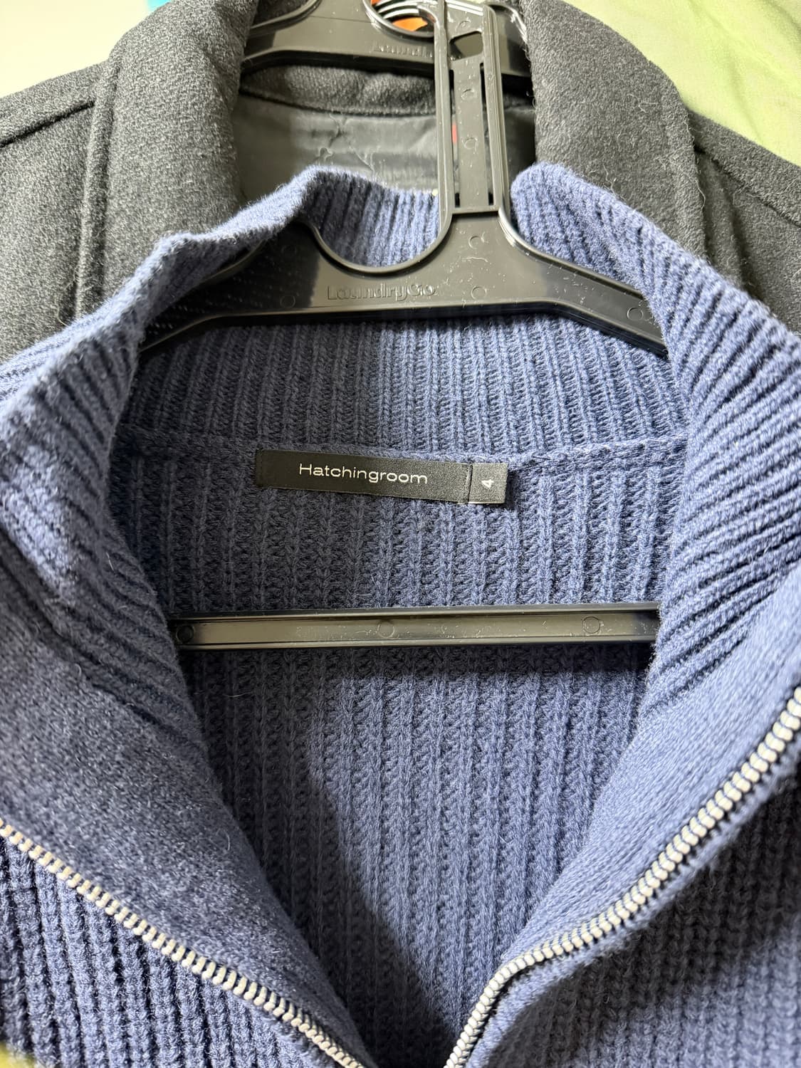 해칭룸 니트 집업 네이비 4사이즈 상품이미지3