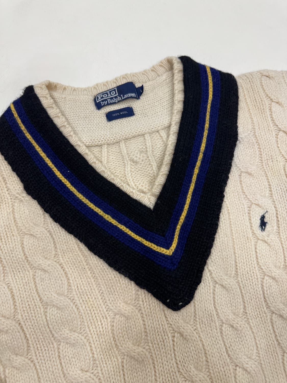 (L) 폴로 크리켓 헤비울 니트 상품이미지3