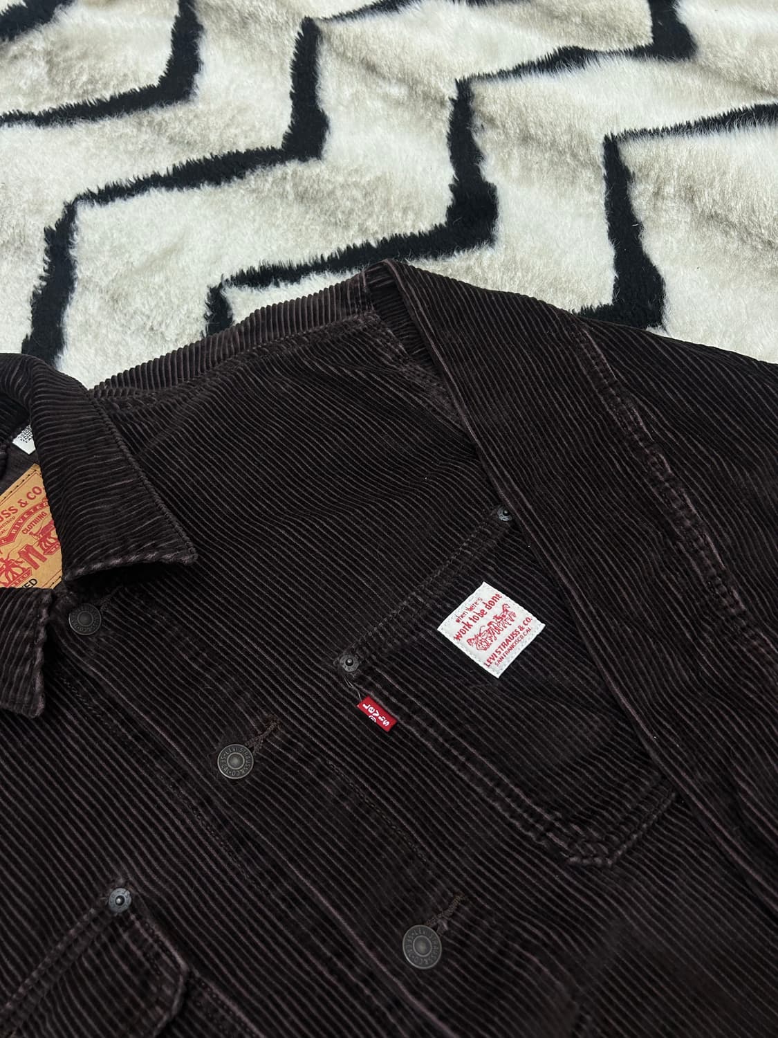 [L]리바이스 썬라이즈 오버핏 코듀로이 트러커 자켓/브라운 상품이미지1