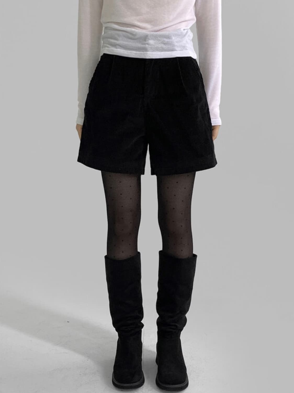 [매니크] 리브렌 코듀로이 숏팬츠 블랙 L 상품이미지3