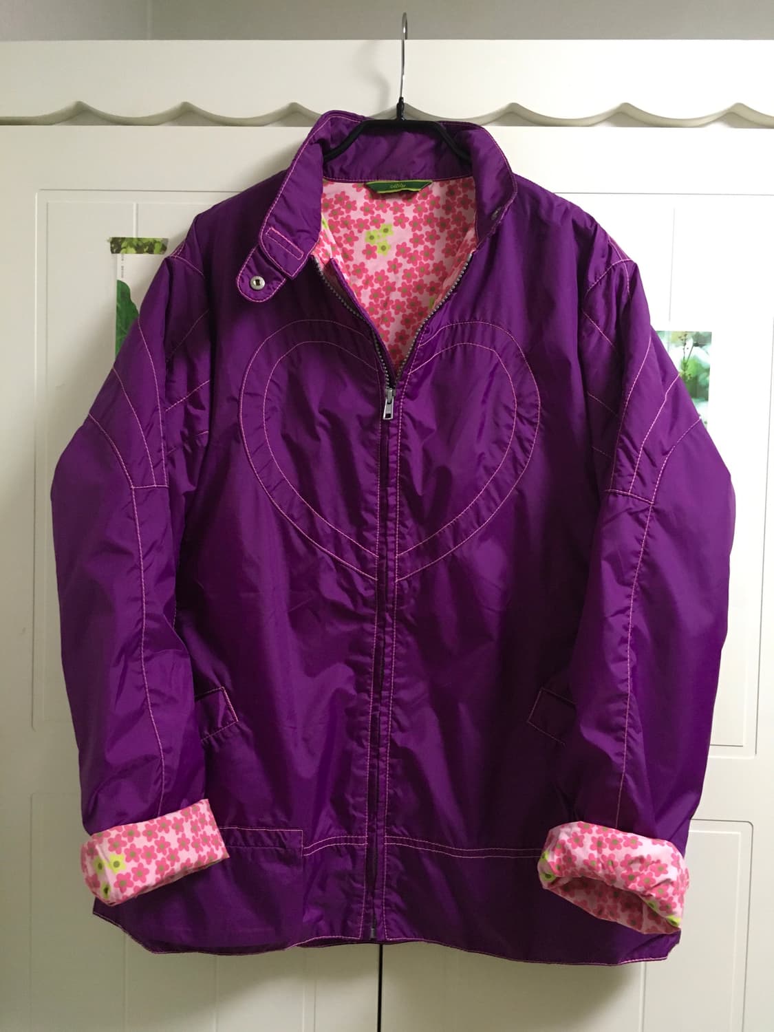 오일릴리 퍼플 하트 꽃 자켓 상품이미지1