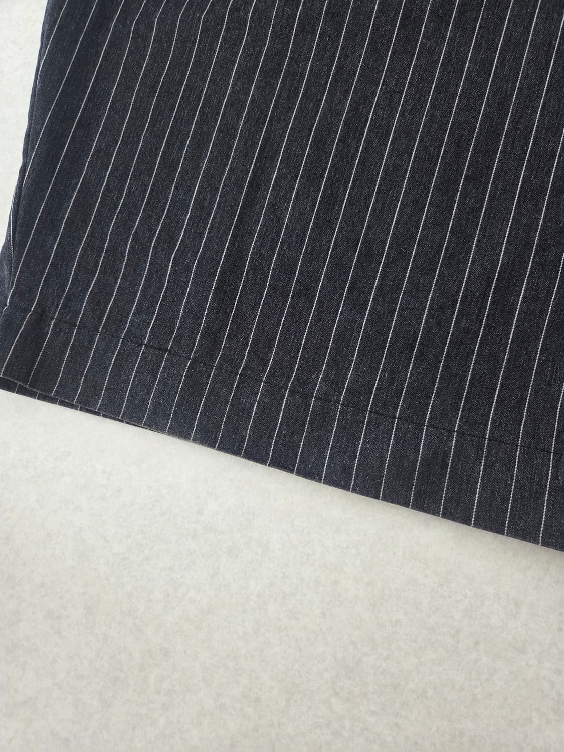 pushpush 스트라이프팬츠 black 상품이미지4