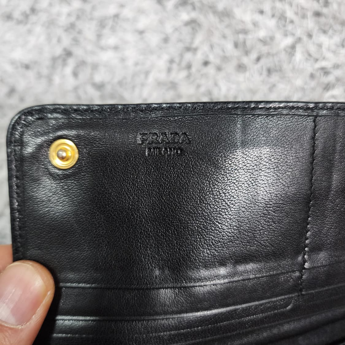 프라다 레더 장지갑 상품이미지6