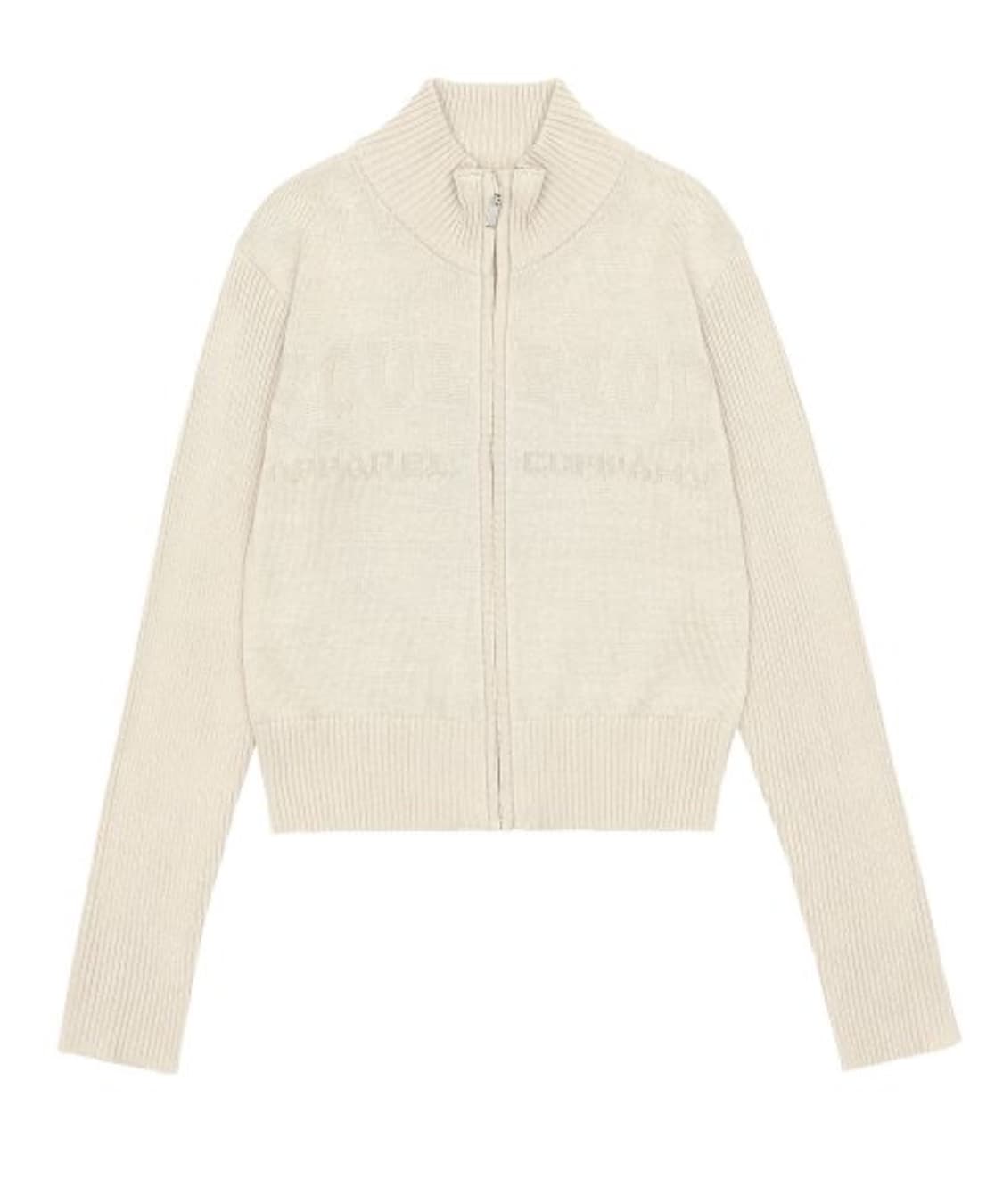 [S] 스컬프터 클래식 로고 집업 스웨터 아이보리 상품이미지1