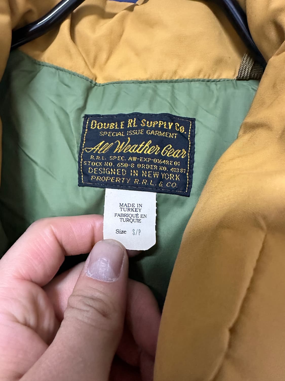 RRL 요크 패딩 베스트 S  상품이미지4