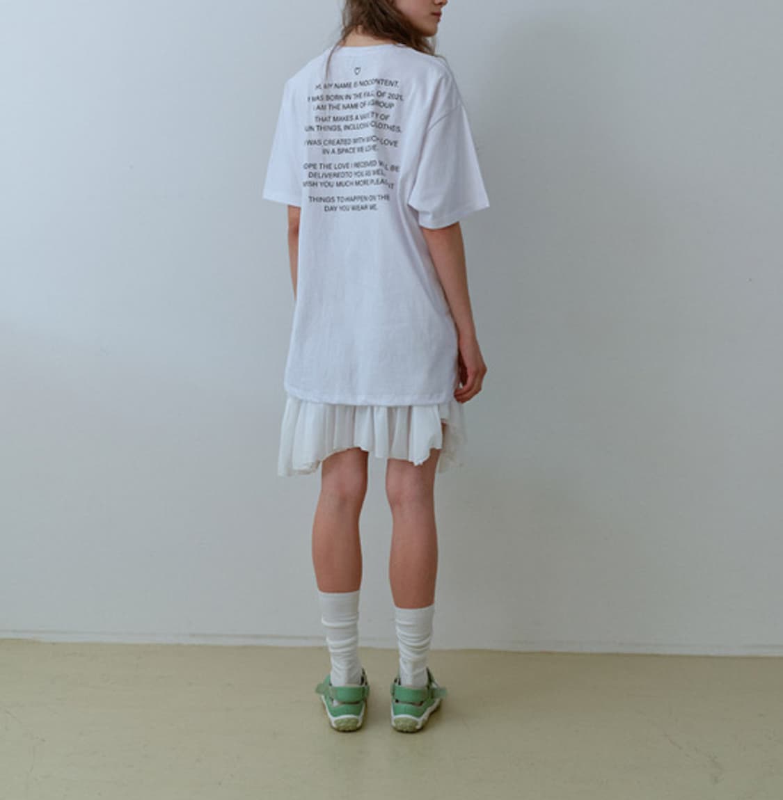 노컨텐츠 프릴 쉬폰 스커트 상품이미지5