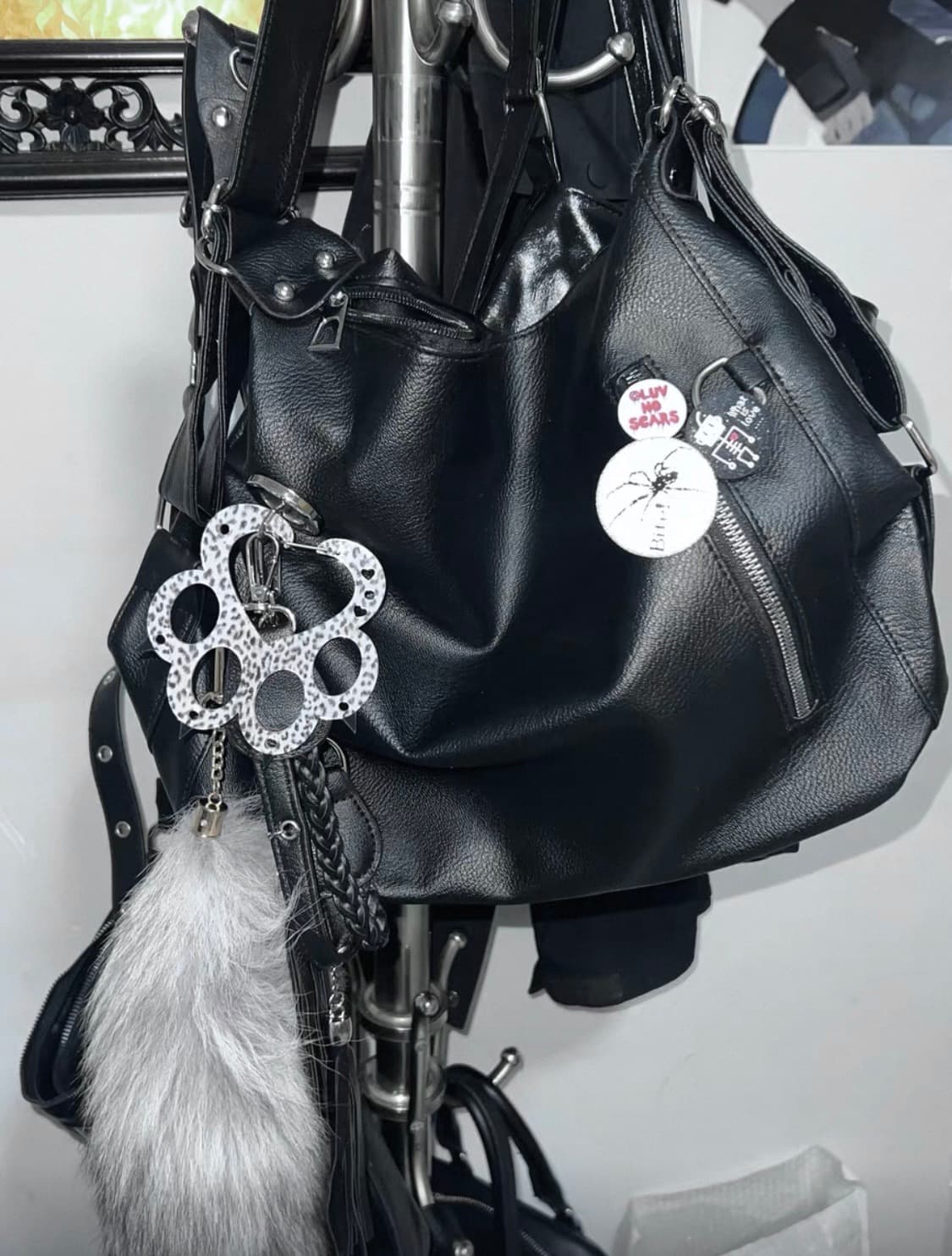 펑크 고스로리 나나깔 지뢰계 갸루오네갸루 공겜여주 크로스백숄더백 가방 상품이미지2