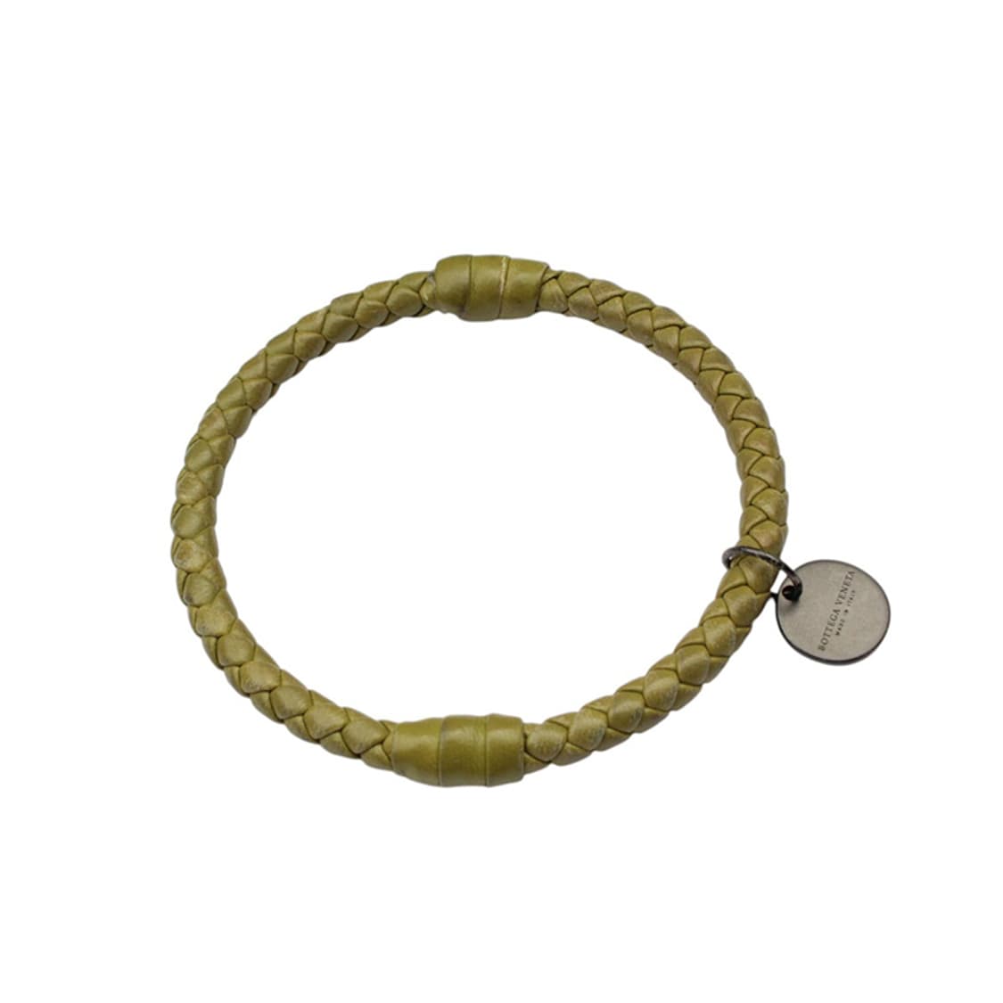 보테가베네타 올리브그린 위빙 레더 팔찌 상품이미지1