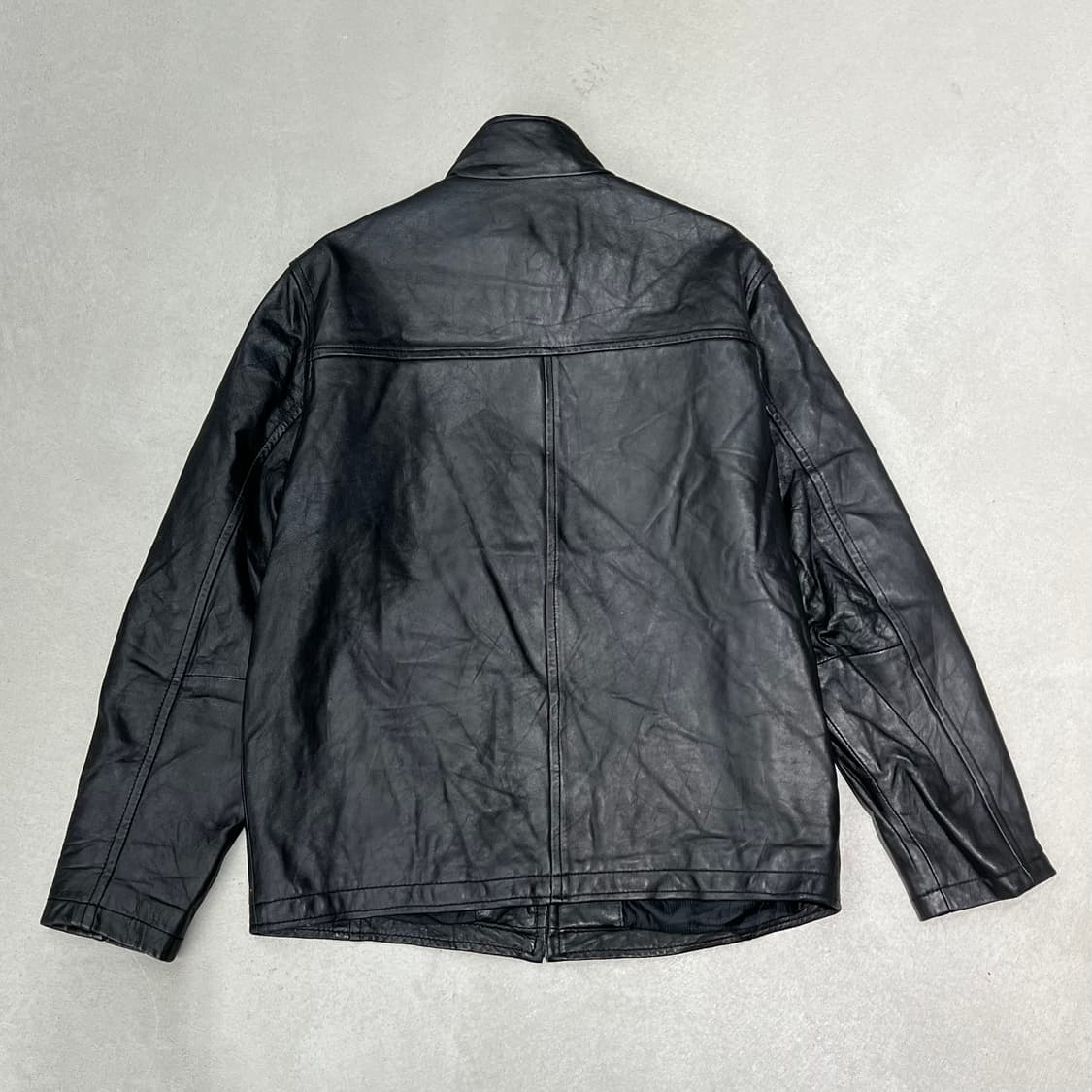 미니멀 레더자켓 s09124 상품이미지2