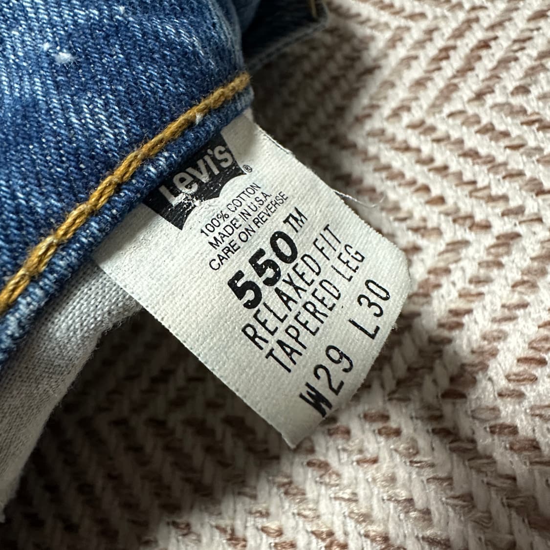 LEVI'S 550 90's usa made tapered denim 상품이미지4