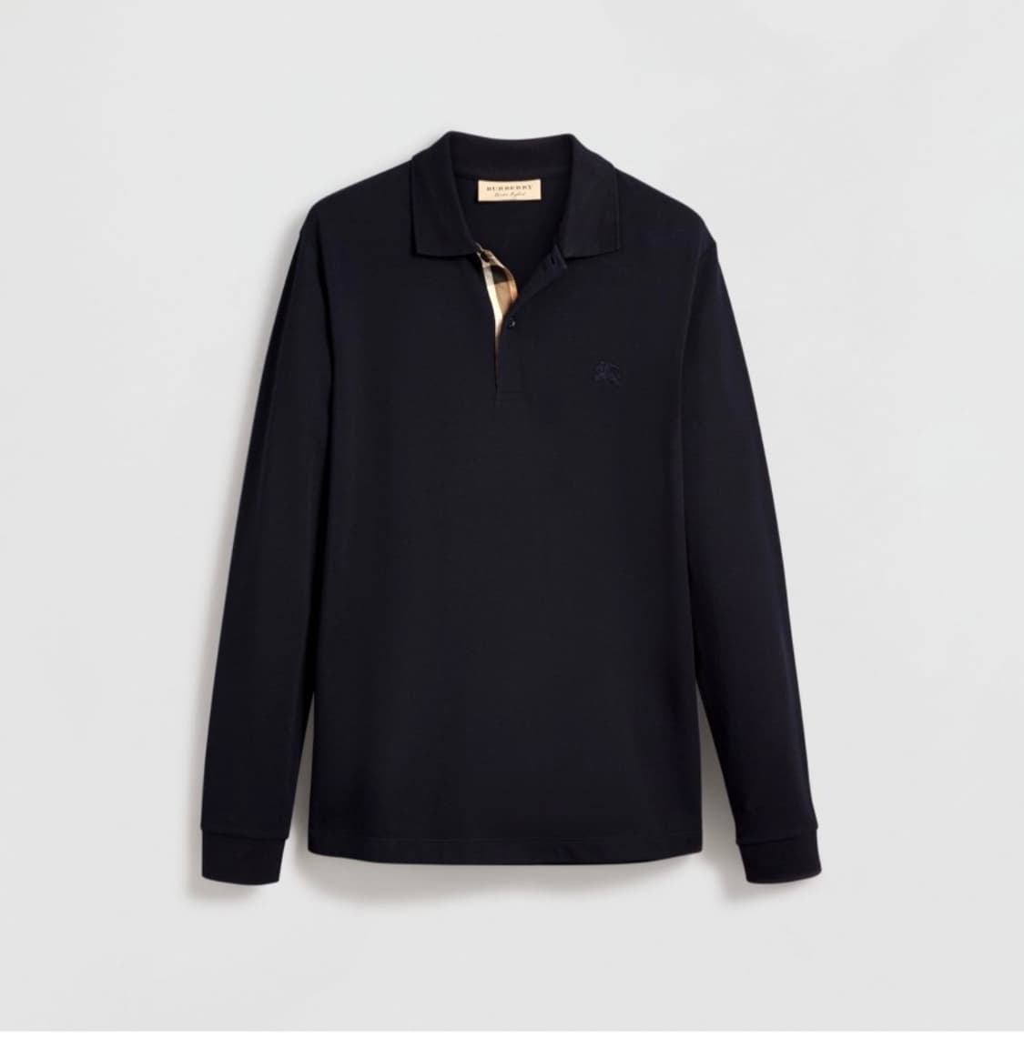 XL/ 버버리 신형 로고 자수 폴로 긴팔 상품이미지3