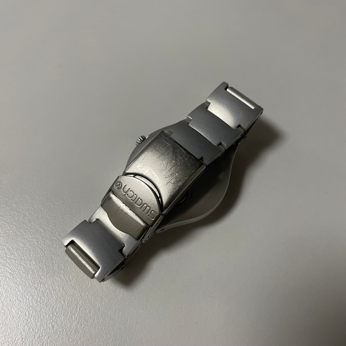 99년판 빈티지 스와치 아이러니 메탈 실버 상품이미지2