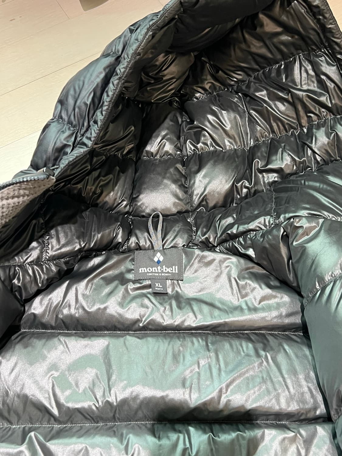 몽벨 알파인 구스 다운 파카 블랙 xl 상품이미지6