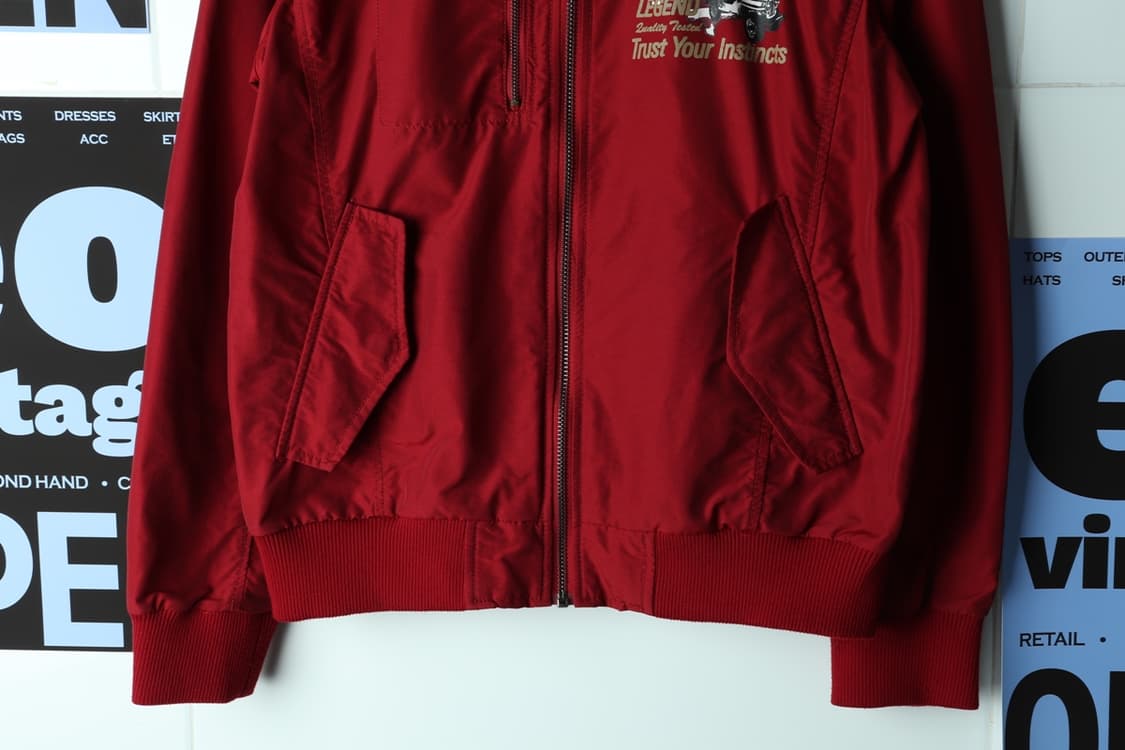 (XL-2XL) 지프 집업 바람막이 점퍼자켓 MA1 버건디-H32700 상품이미지4