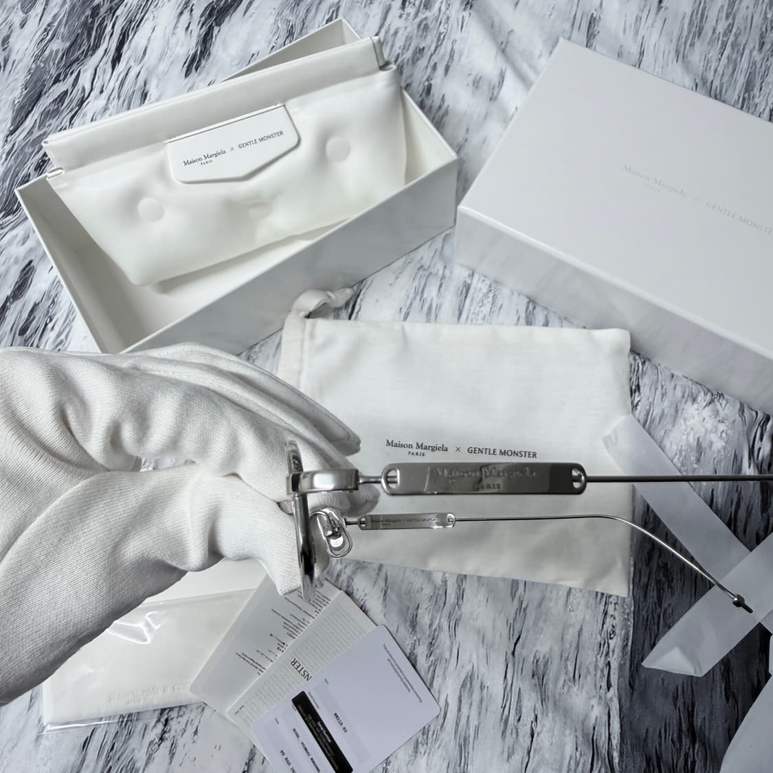 [OS] 젠틀 몬스터 x 메종 마르지엘라 MM218 실버 클리어 상품이미지4