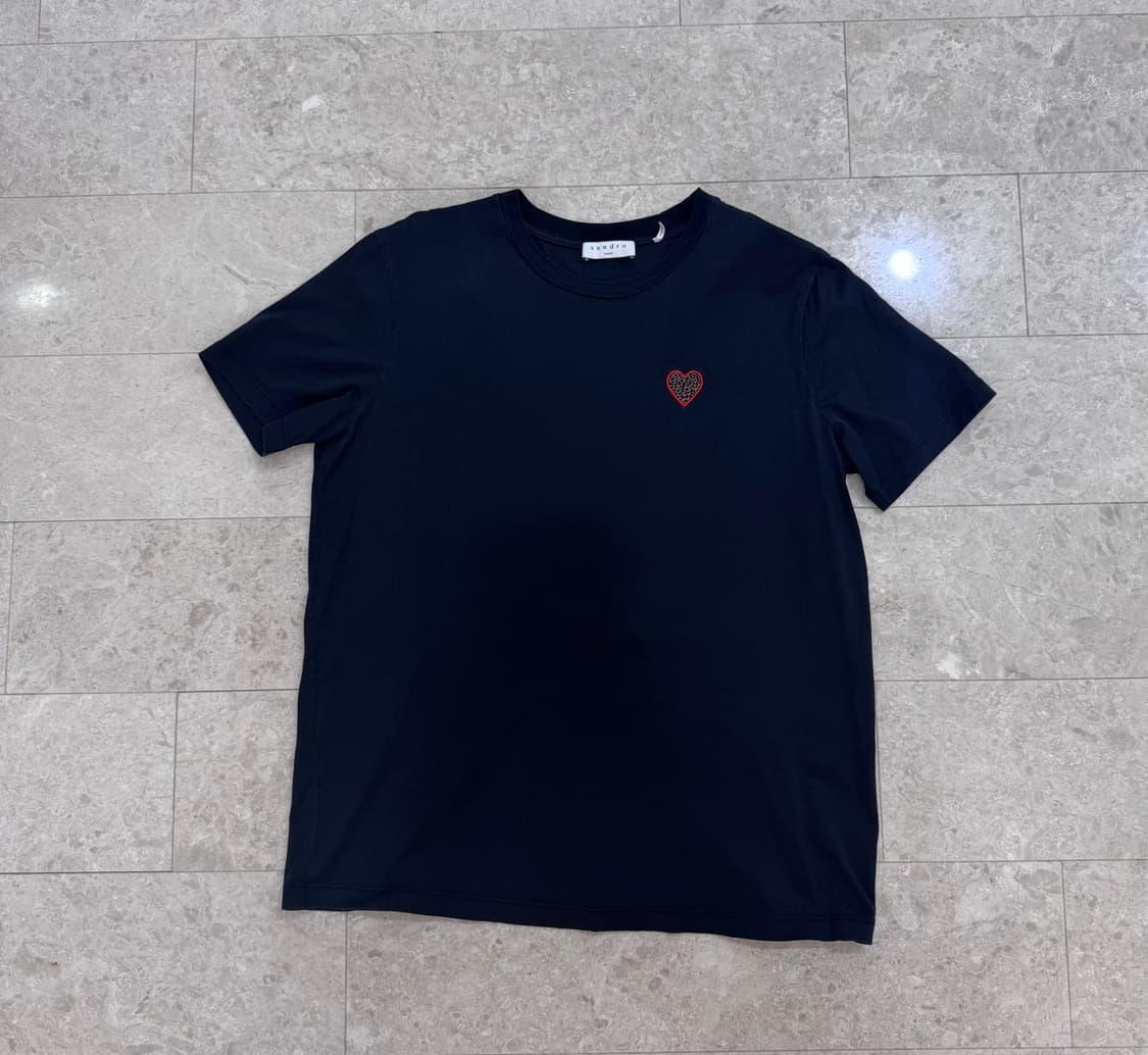 산드로 블랙 레오파드 백 로고 반팔티 상품이미지2