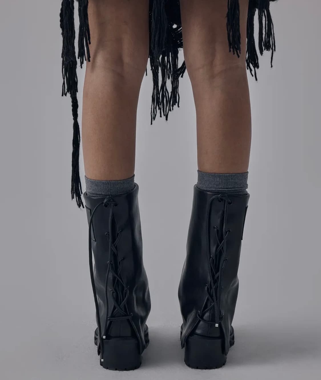 트리밍버드 Folded Lace-up Cowhide Boots 부츠 상품이미지4