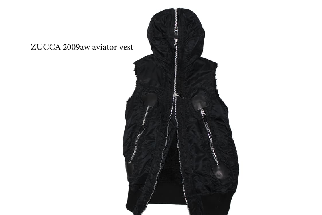 CABANE de ZUCCA 09AW 카반데주카 풀마스크 나일론 베스트 상품이미지1