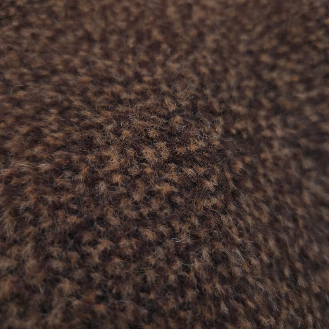 울 100% 브라운 부클 오버핏 코트 상품이미지9