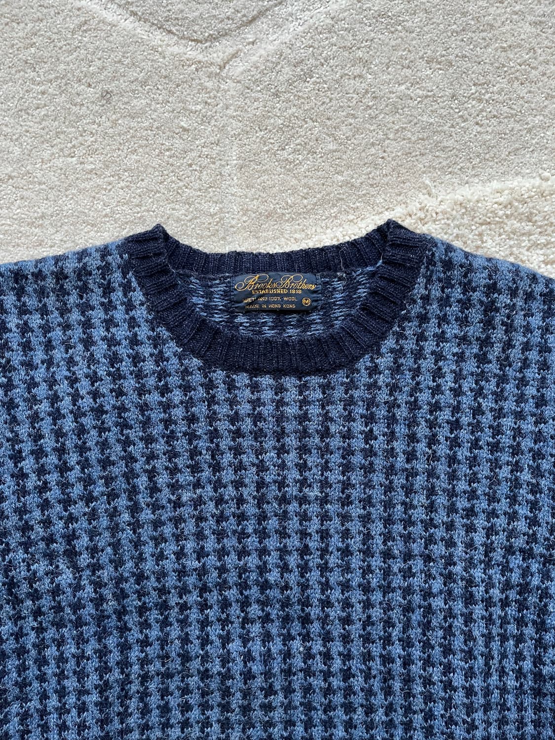 90s 브룩스 브라더스 셔틀랜드 울 하운드투스 니트 (100) 상품이미지3