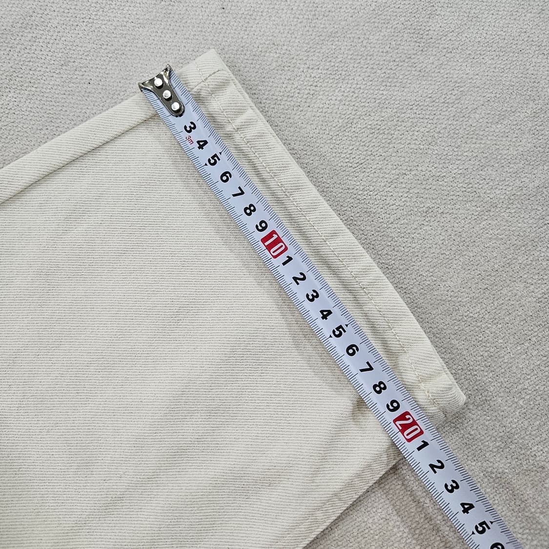 [32] 새상품 탑텐 화이트 일자 코튼 치노 면팬츠 0120Y2 상품이미지8