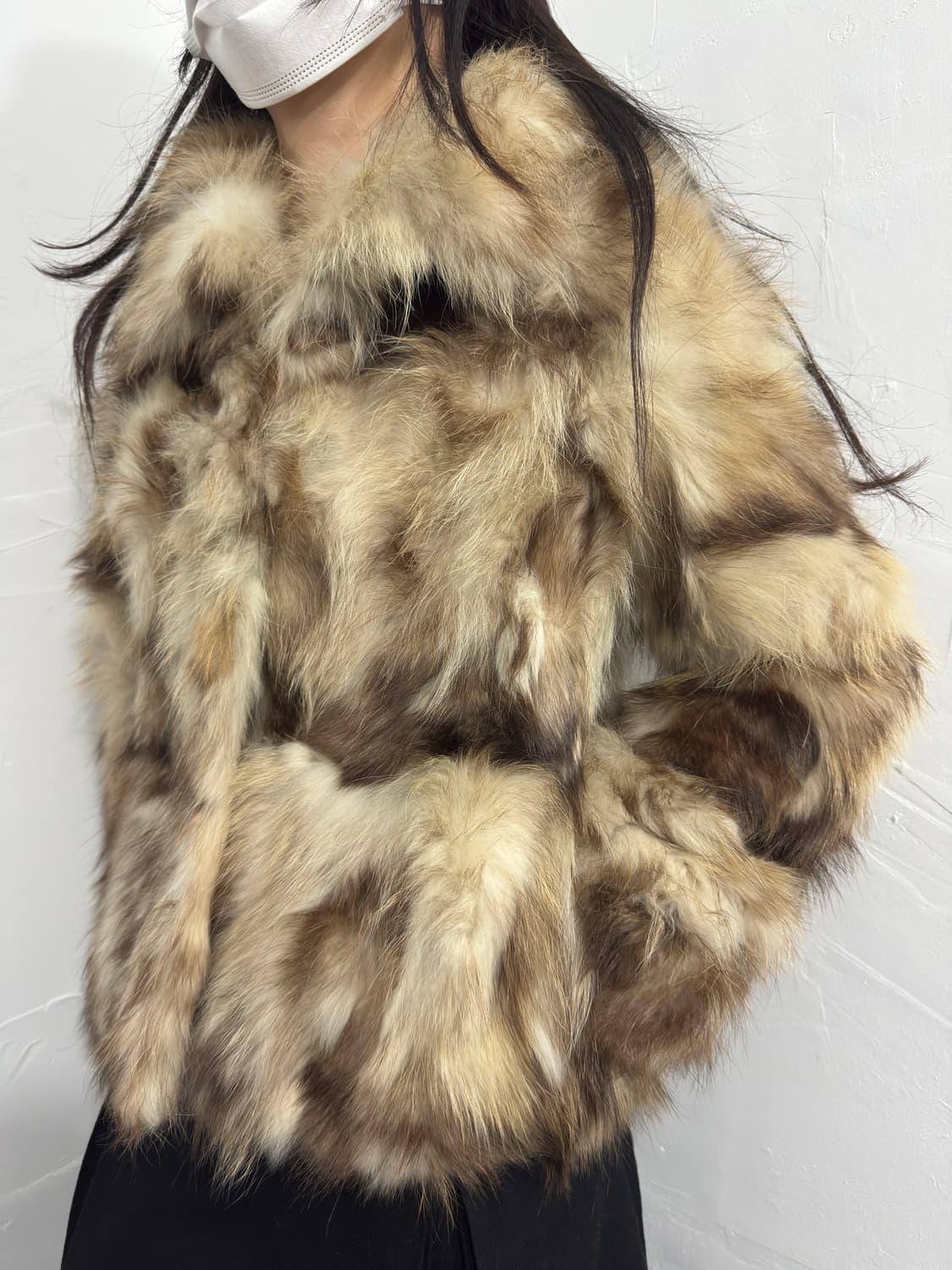 spiral girl raccoon fur jacket 상품이미지5