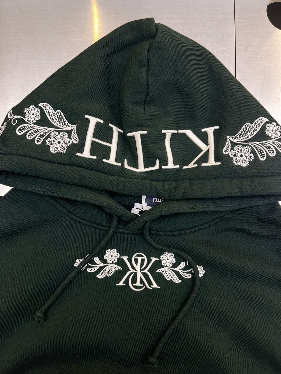 키스 24fw 플로럴 레이스 넬슨 후디 상품이미지6