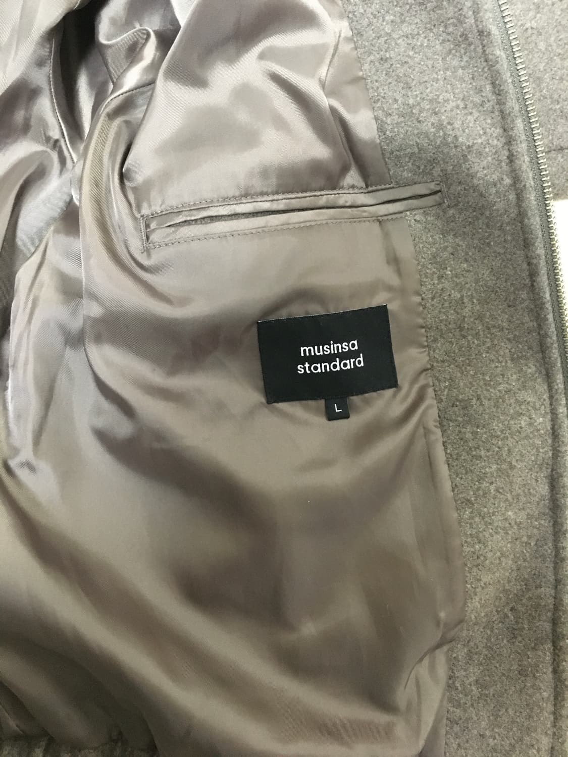 무신사 스탠다드 모직 블루종  상품이미지3