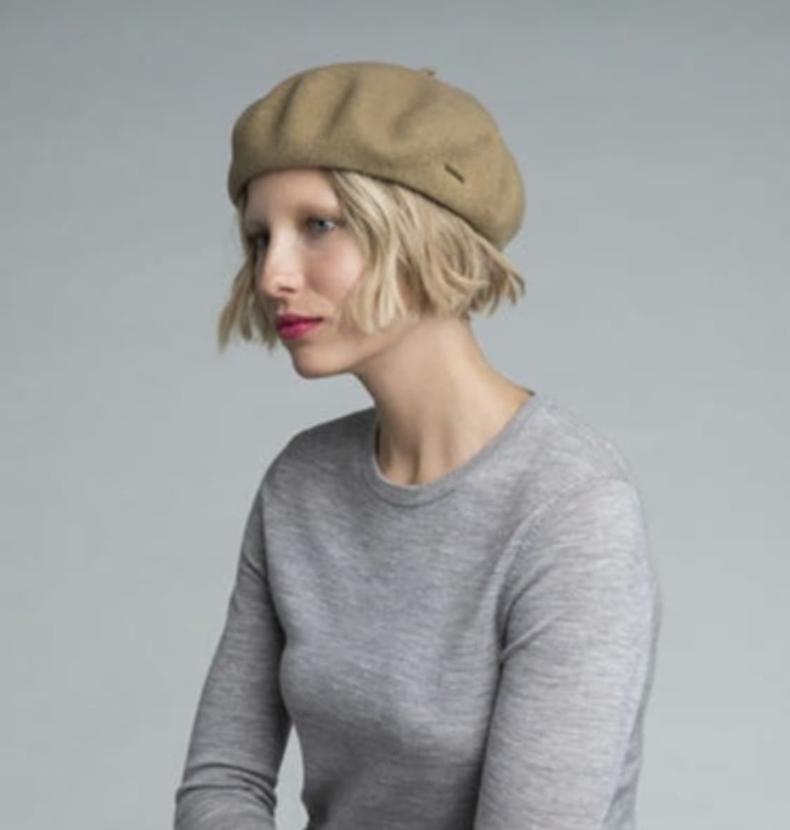 캉골 앵글로바스크 베레모 카멜 M 상품이미지3