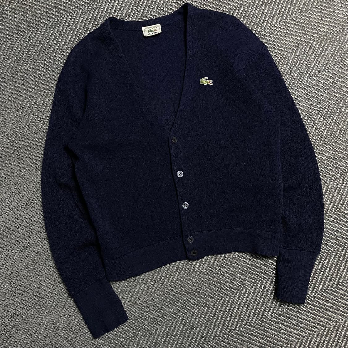 라코스테 우먼스 자수로고 브이넥 니트 가디건y 5116 상품이미지1