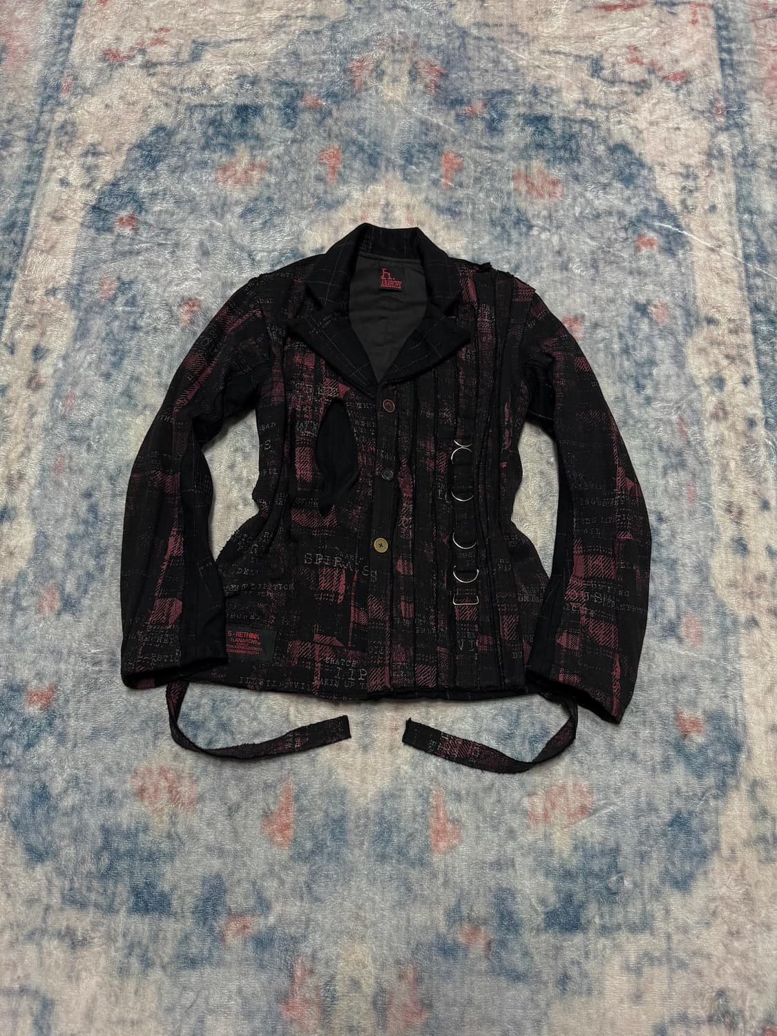 H.anarchy 00s archive distressed punk ja 상품이미지1