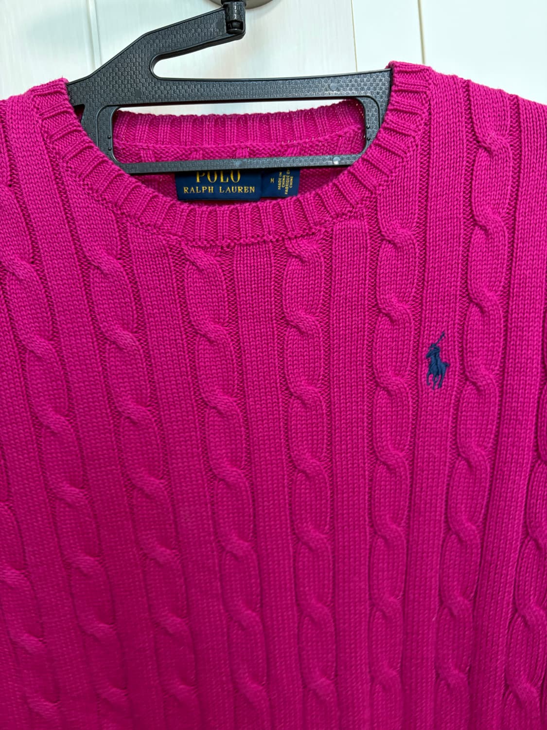 폴로 핫핑크 니트 m 상품이미지5