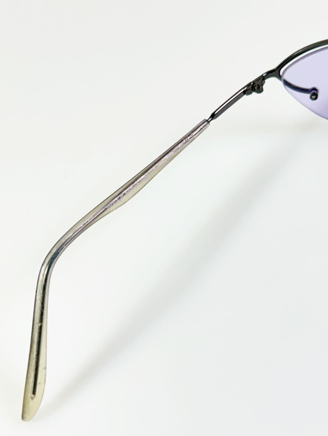 90s UNOSOLEIL 반무테 스퀘어 퍼플 틴트 빈티지 선글라스 상품이미지7