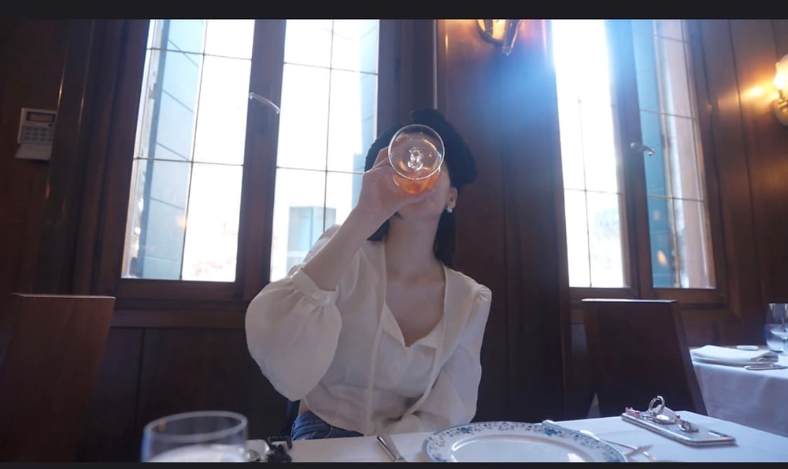 아비에무아 crinkle tie satin blouse 상품이미지2