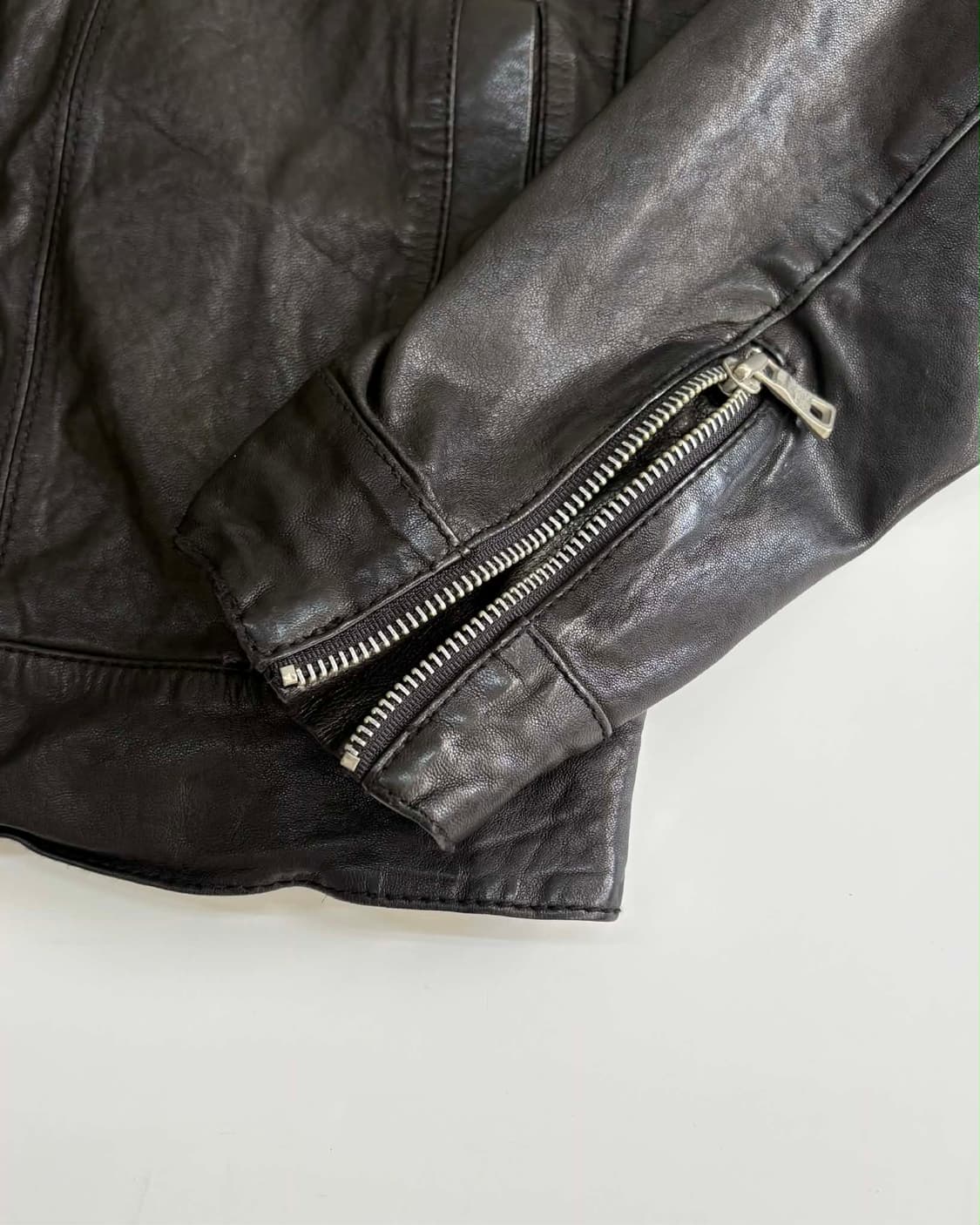 [100] vtg 리얼 양가죽 멀티포켓 양가죽 라이더 자켓 상품이미지5