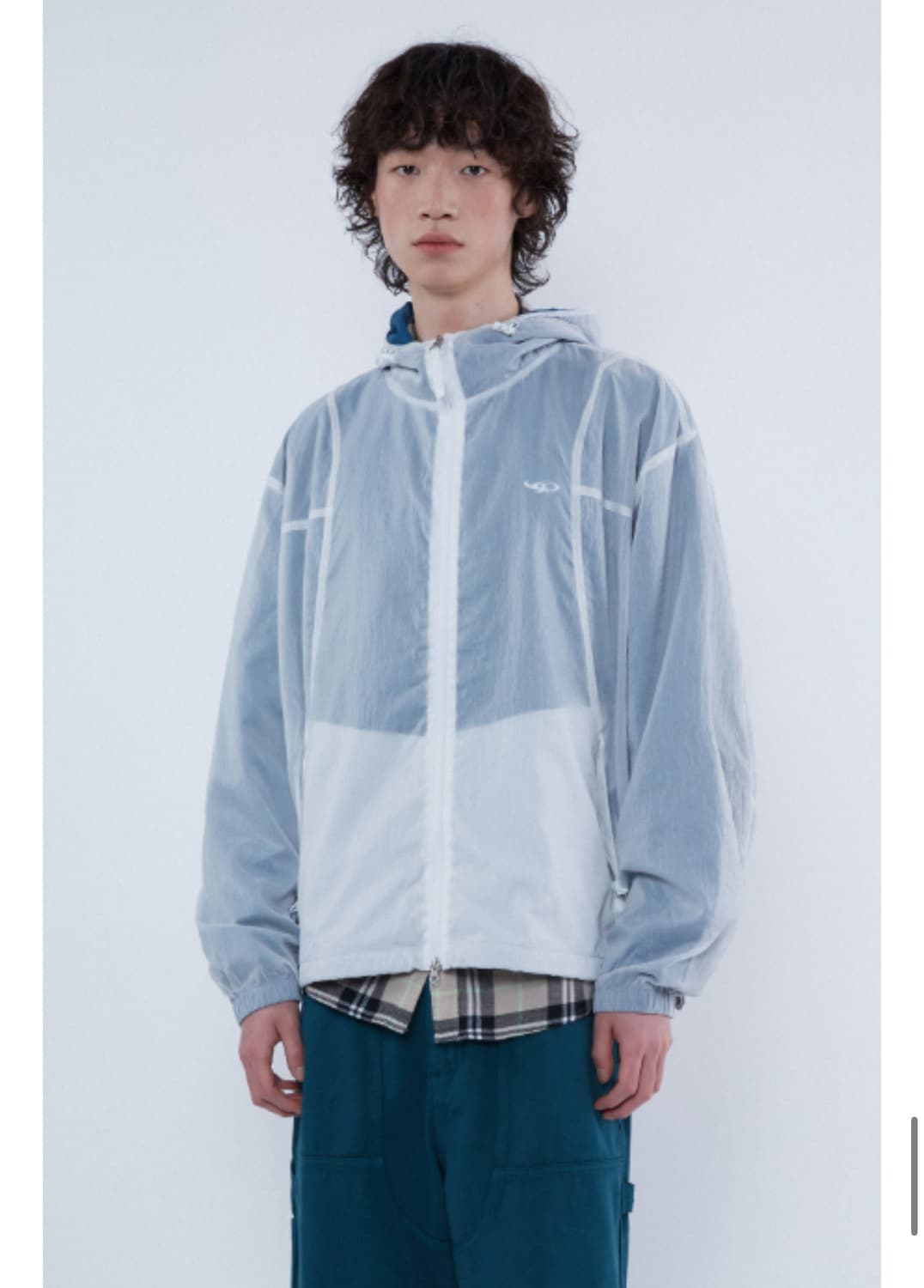 Lsize 코드그라피 투톤 바람막이 상품이미지1