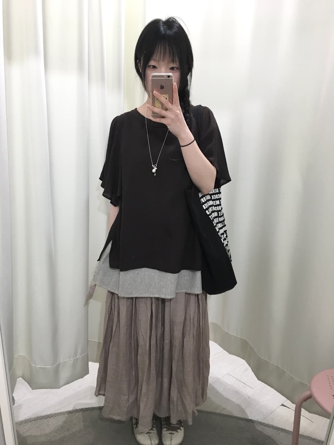 stripe layered blouse 상품이미지2