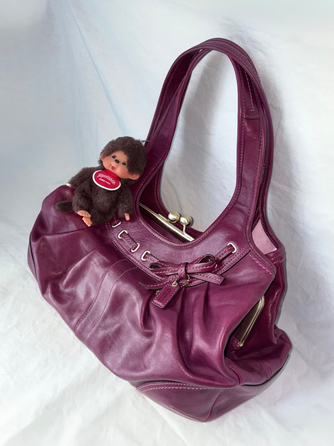 Coach puple ribbon shouder bag 상품이미지4