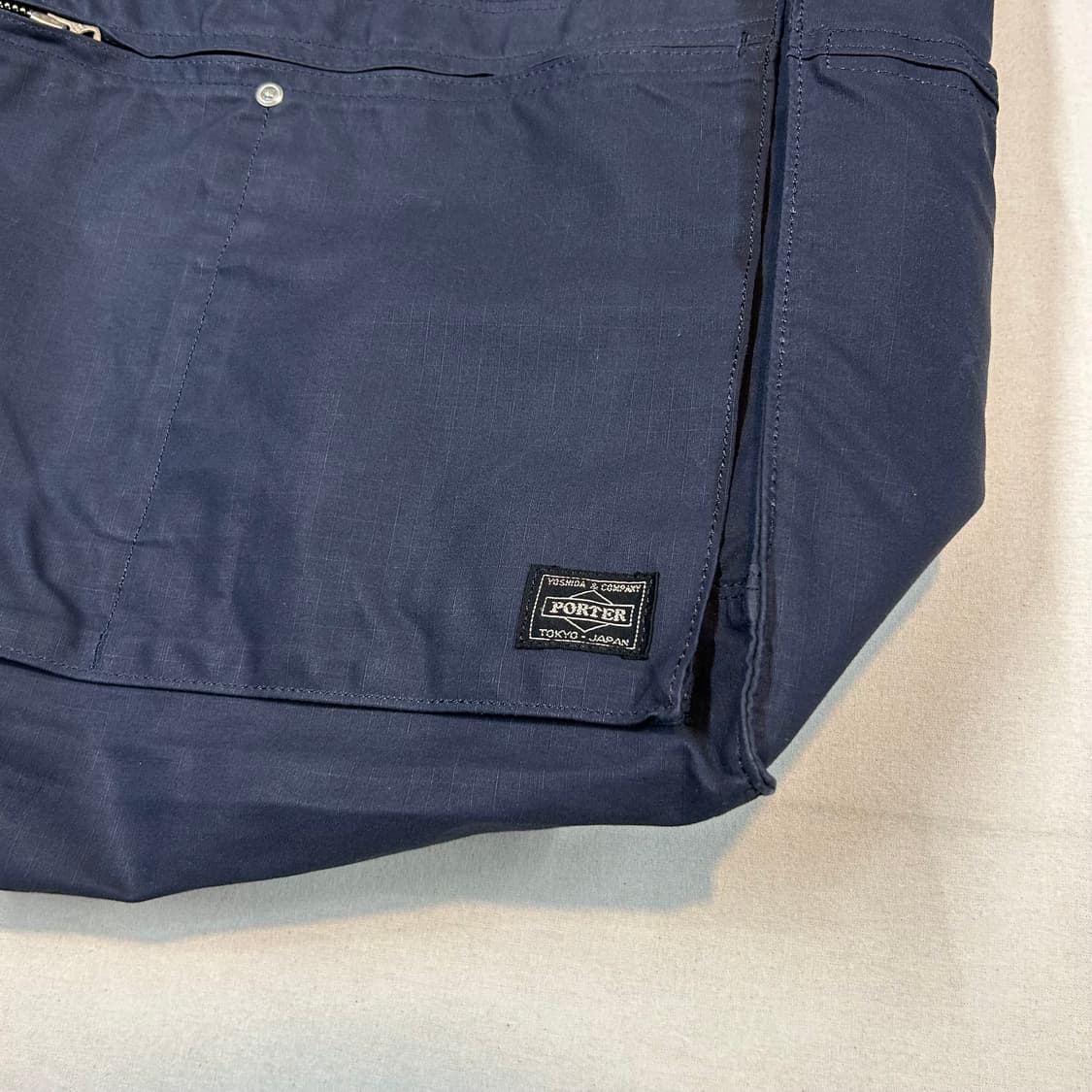 요시다 포터 큐브 립스탑 네이비 숄더백 토트백 상품이미지2