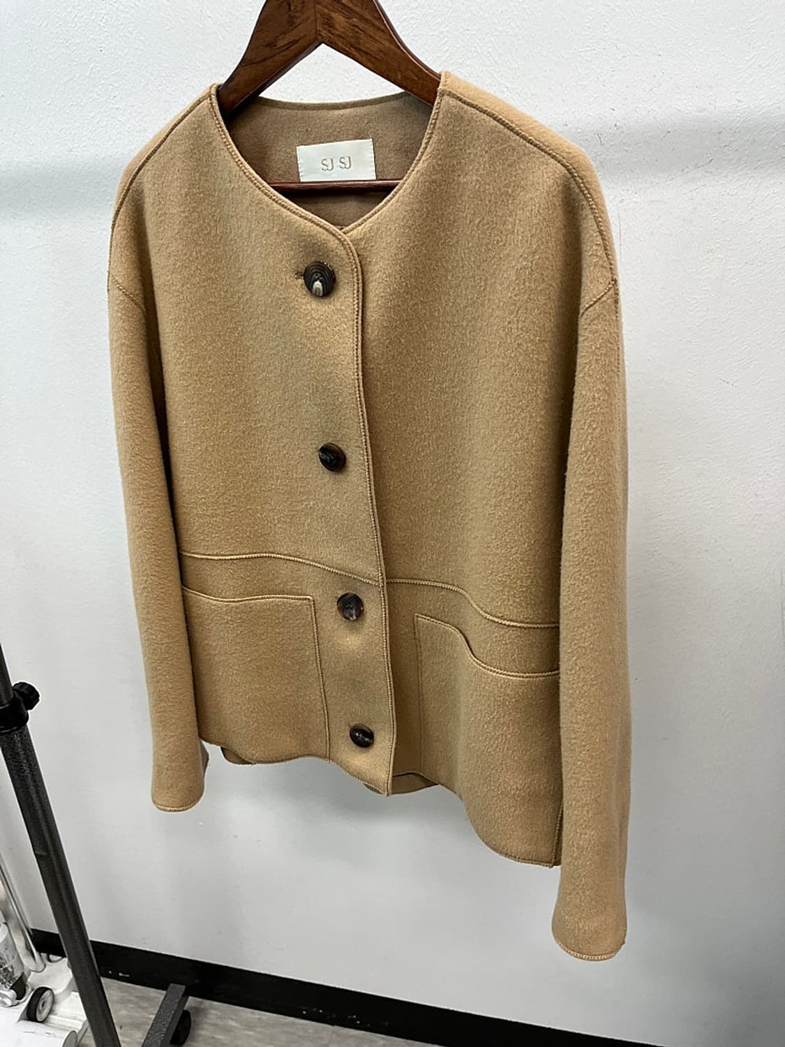 여) SJ 캐시미어 블렌드 하프코트  상품이미지1