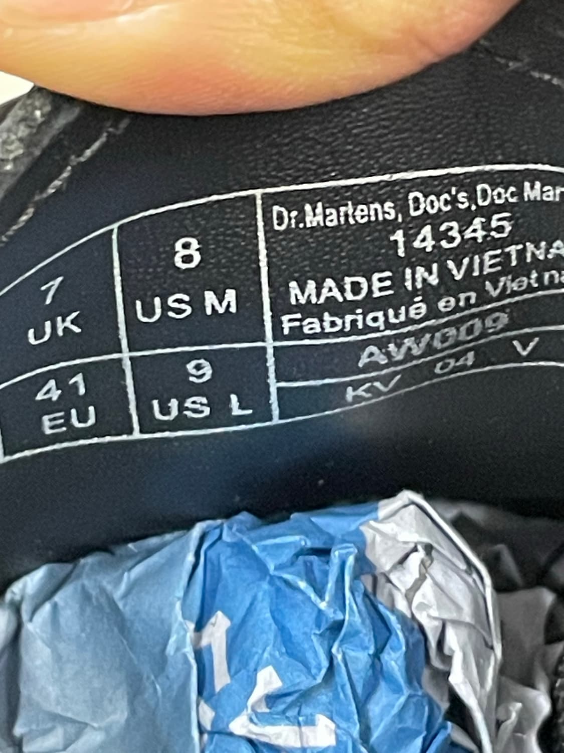 닥터마틴 1461 모노 블랙 uk7 (gr-4705) 상품이미지10